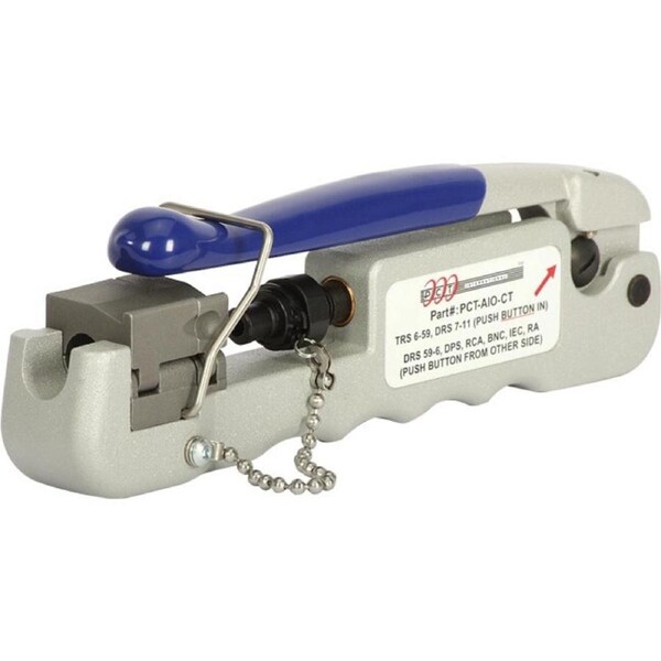 PCT TCAIOCT Compact Compression Tool for RG59/6/1/F PCT Connectors Silver