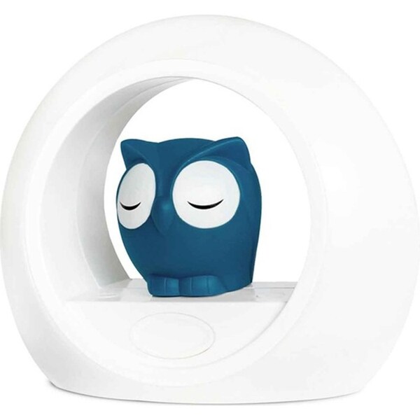 Zazu Lou Owl 20cm Voice Activated Night Light/Soother for 0m+ Baby/Infant Blue