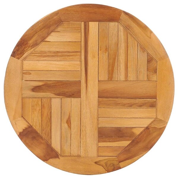 Rotating Table Disk Solid Teak Wood vidaXL