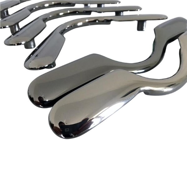 QUALITY SOLID Black Chrome Pool Snooker Billiard Table Pocket Brackets Heavy boss Round