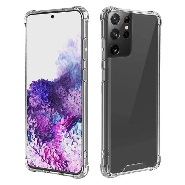 For Samsung Galaxy S21 Ultra Case Acrylic Light Protective Clear Cover