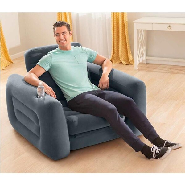 INTEX Pull-Out Chair 117x224x66 cm Dark Grey INTEX