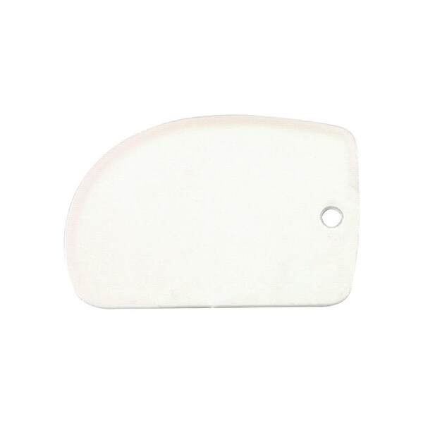 Chef Inox Plastic White Dough Scraper