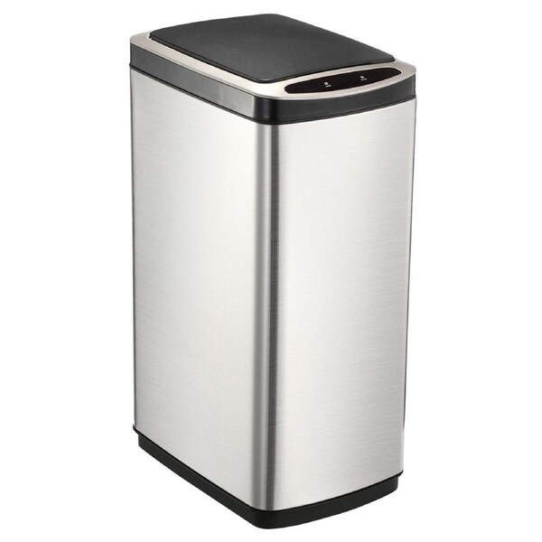 50L Rubbish Bin Dustbin Kitchen Recycling Trashcan Waste Garbage with Smart Infrared Motion Sensor