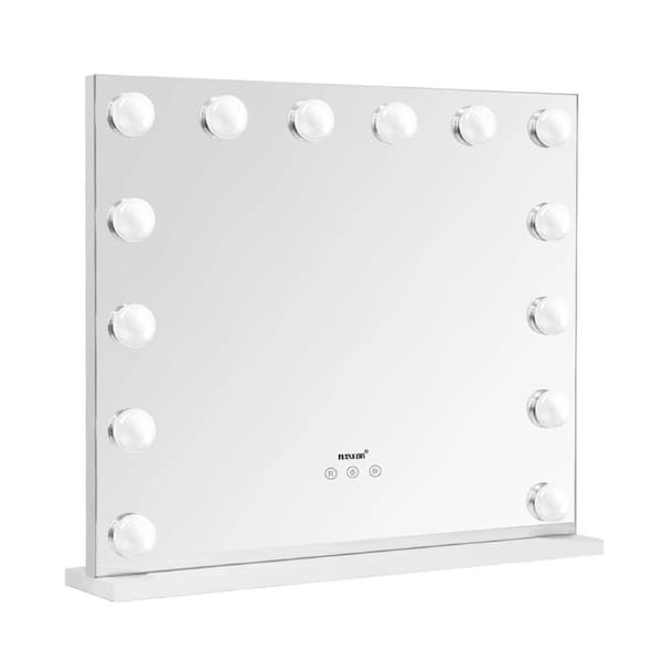 Makeup Mirror Hollywood Style 14 LED Lighted Vanity Mirror Maxkon Adjustable Brightness