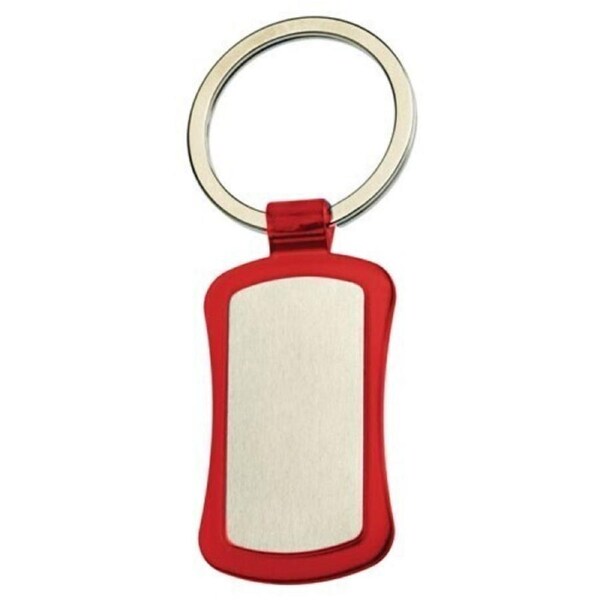 Duo Key Tag Key Ring Keyring School Bag Badge - Red