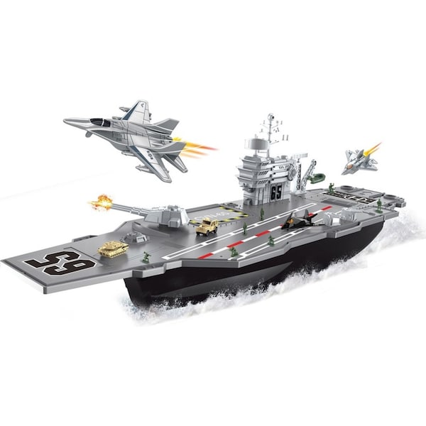Aircraft Carrier Children Educational Toy Ship Model Collection Kid Gifts Plane