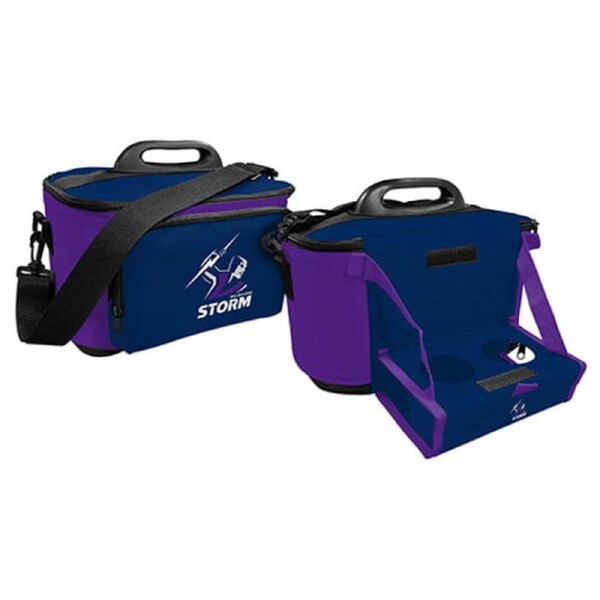 Melbourne Storm NRL drink cooler esky carry bag with drink tray/table