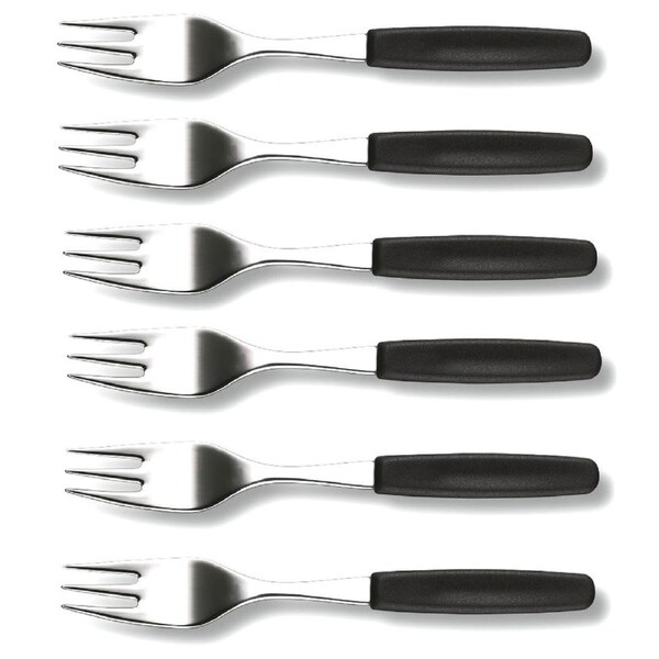 Victorinox Cake Fork Set 6 - Black
