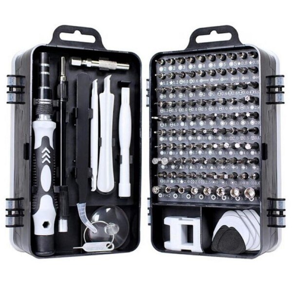 115 In 1 Precision Screwdriver Set Mobile Phone Watch PC Laptop Device Repair Hand Home Repair Tools Black