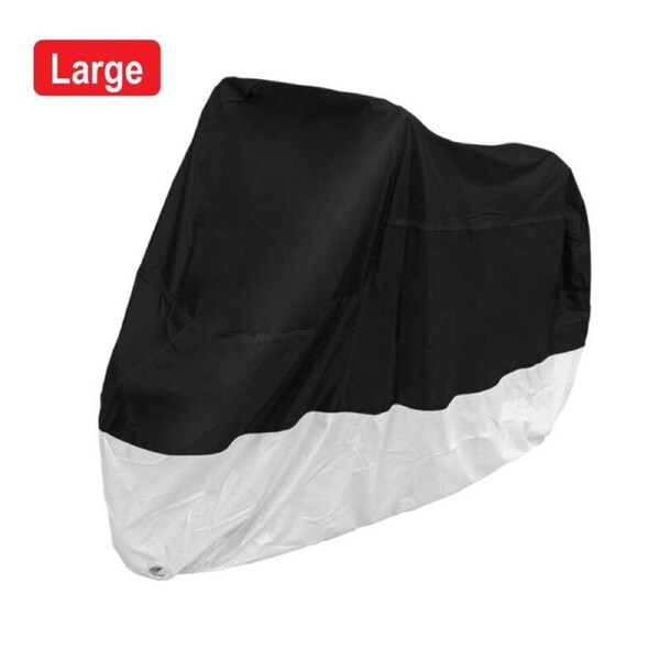 Waterproof Motor Bike Motorcycle Bicycle Rain Dust Cover UV Protector with Lock Eyelet Large