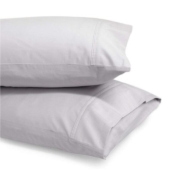 Ashton Pillow Case Pack Standard Light 48X73cm Light Grey MyHouse