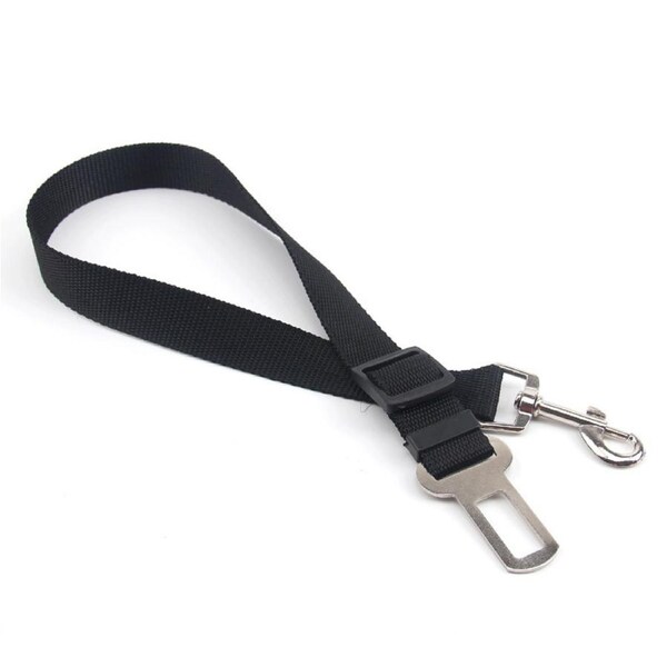 YES4PETS Adjustable Nylon Dog Pet Car Safety Seat Belt Harness Restraint Lead Leash Black