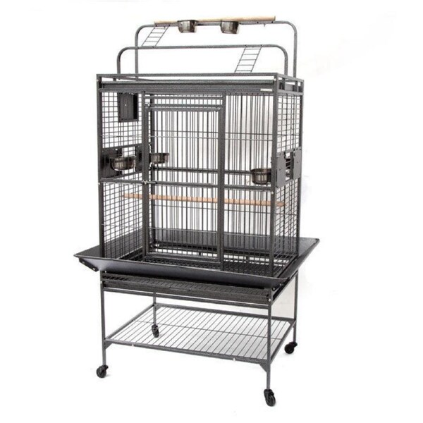 Flyline Grey Palace Play Top Bird Cage Parrot Aviary 13333