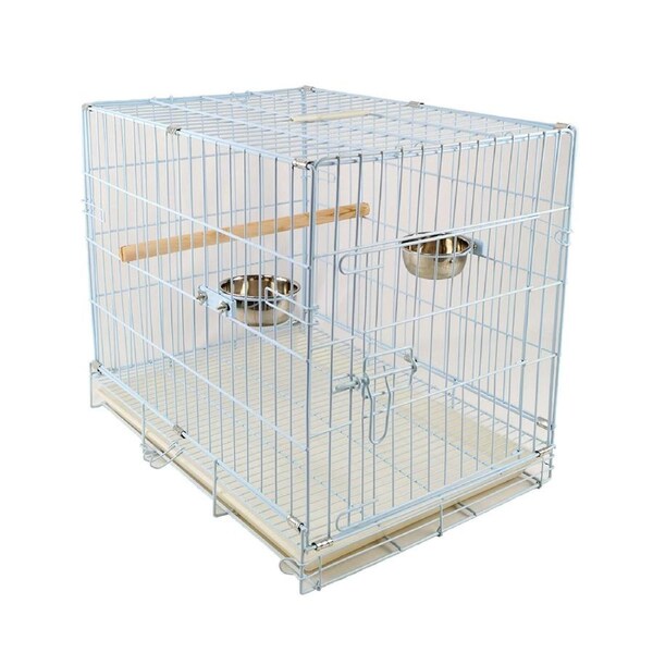 Collapsible Pet Carrier Travel Cage for Medium Bird Cockatoo