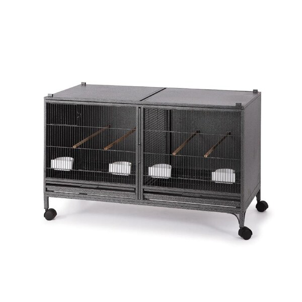 Stackable Bird Breeding Cage With Center Dividor Canary Parakeet Cockatiel LoveBird Finch