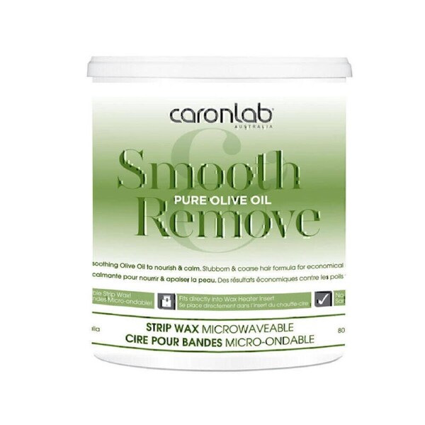 Caronlab Pure Olive Oil Strip Wax Microwaveable 800g Waxing Hair Removal