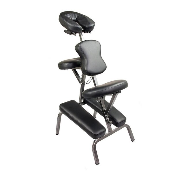 Aluminium Portable Beauty Massage Foldable Chair Table BLACK