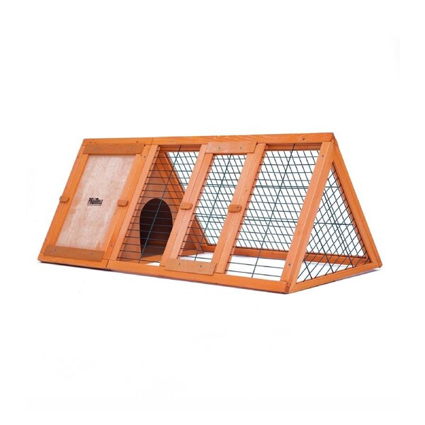 Rabbit Hutch Chicken Coop 118 x 50 x 45cm Triangle Cage Run Ester