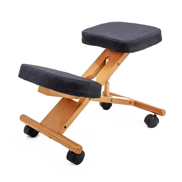 Ergonomic Adjustable Kneeling Chair BLACK