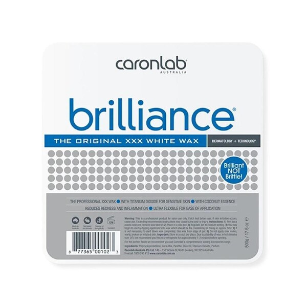 Caronlab Brilliance Hard Hot Wax Pallet Tray Waxing Hair Removal 500g