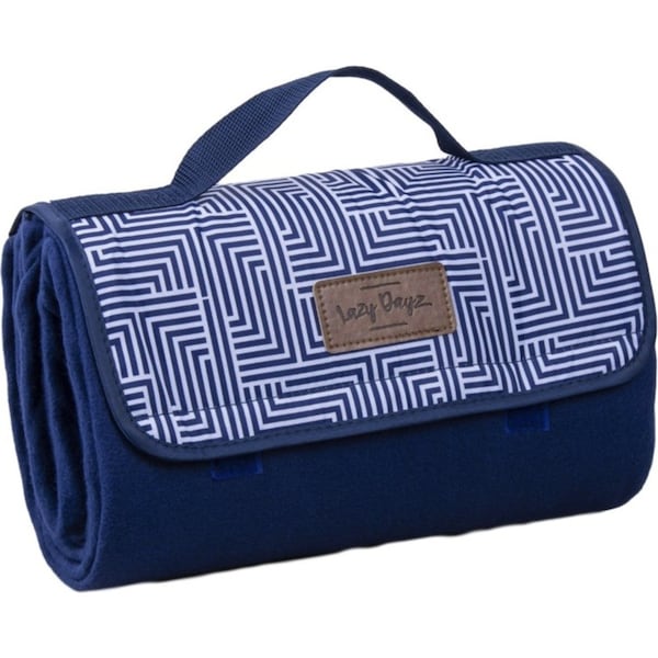 Fleece Picnic Rug Portable Blanket Camping Mat Durable Fabric Foldable Waterproof Large Size Lightweight Beach Mat w/Carry Strap