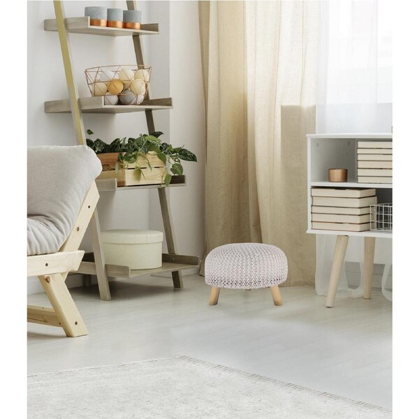 Ava Stool IVORY 20''x14''