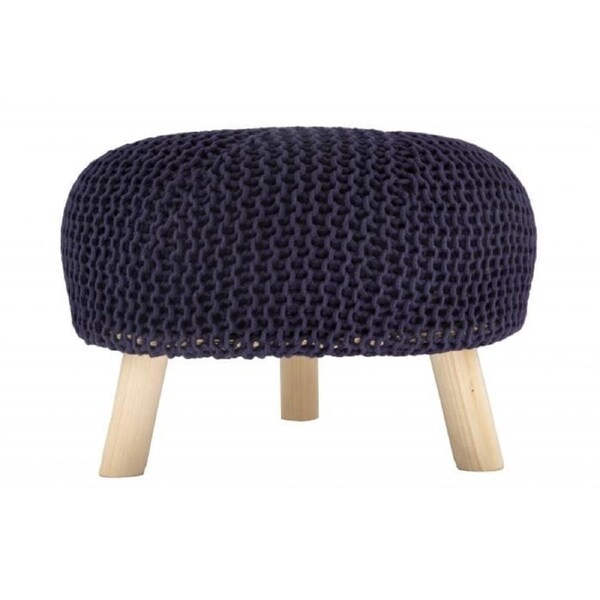 Ava Stool NAVY 14''x20''