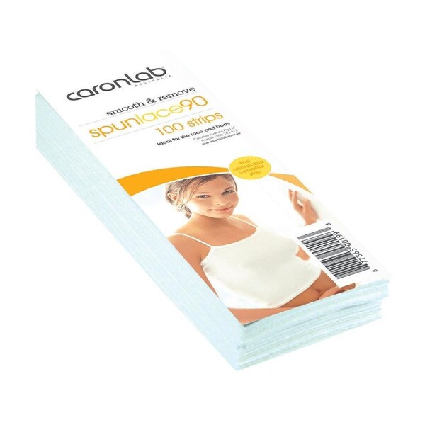 Caronlab Spunlace 90 Wax Waxing Hair Removal 100 Strips