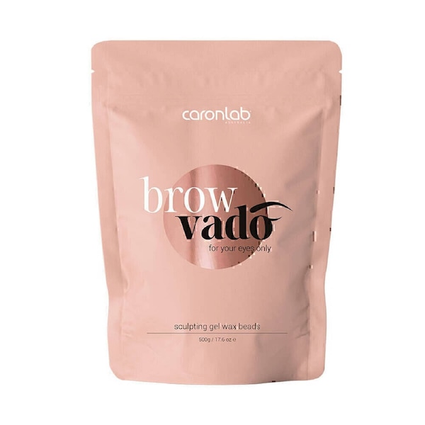 Caronlab Browvado Sculpting Gel Wax Beads Precise Facial Brow Hair Waxing 500g