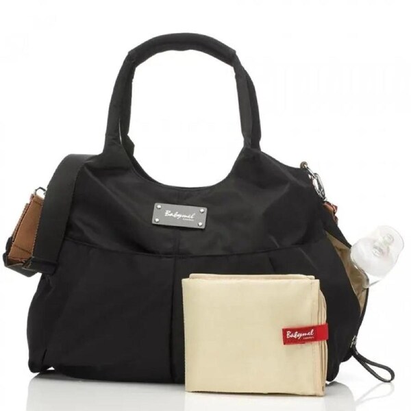 Zahra Black Nappy Bag for Baby - Babymel