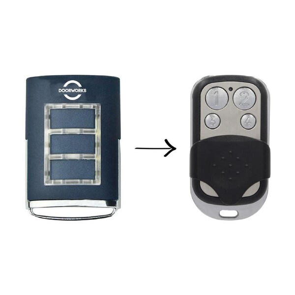 Doorworks RD2/GDC6 Compatible Remote