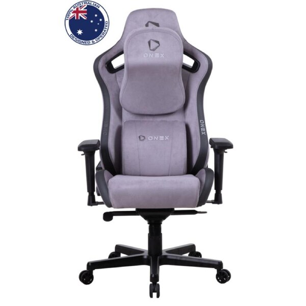 ONEX EV12 Evolution Suede Edition Gaming Chair - Suede Grey