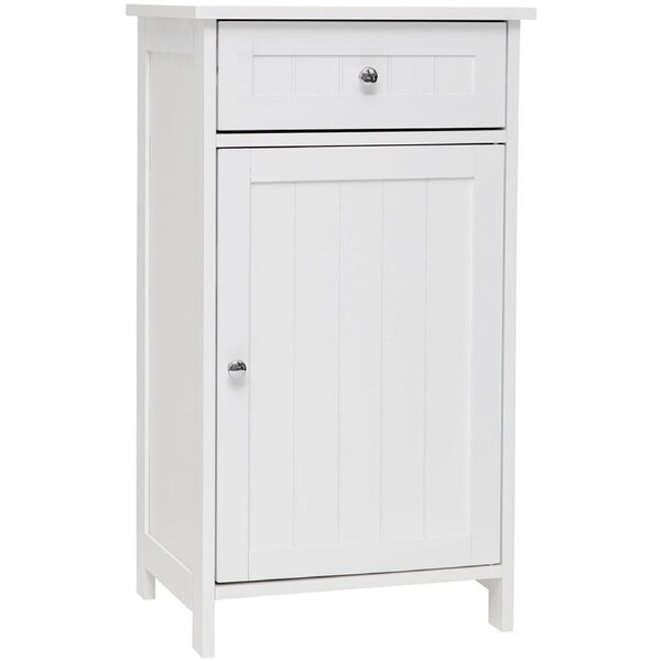 White Wooden Storage Cabinet Organiser Dresser Bedside Table Bathroom Hallway AU