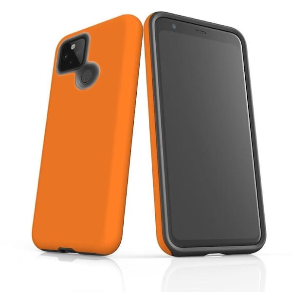 For Google Pixel 5 Case Armour Protective Cover Orange