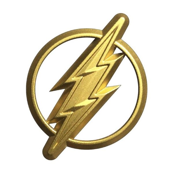 Flash Car Emblem 3D Gold DC Comics Automotive Decal Sticker Badge
