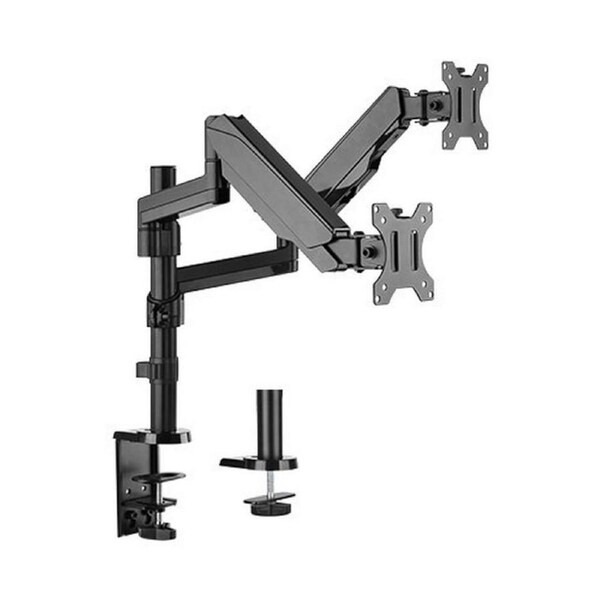Brateck Dual Monitor Full Extension Gas Spring Dual Monitor Arm Fit Most 17"-32" [LDT16-C024]