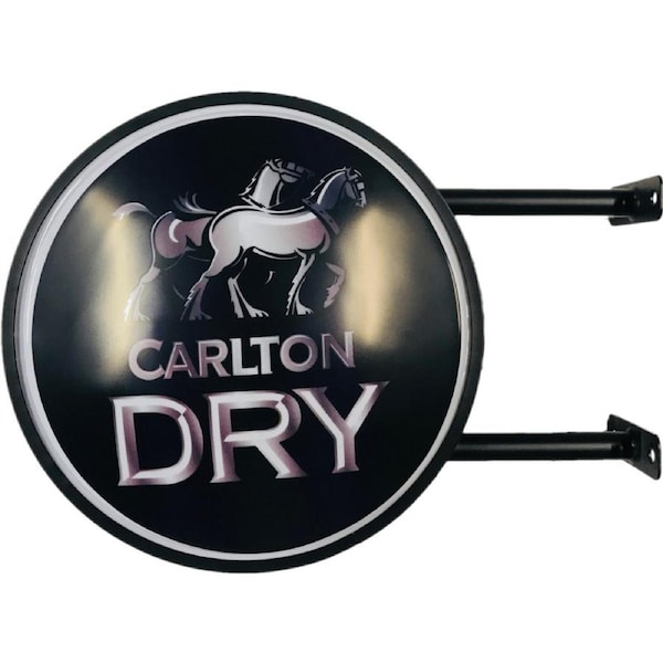 Carltons DRY Beer Bar Lighting Wall Sign Light LED