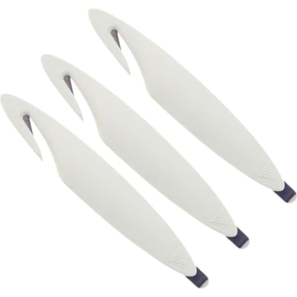 3x Bio Staple Remover Letter Box Opener Cutter Nail Puller Office - White