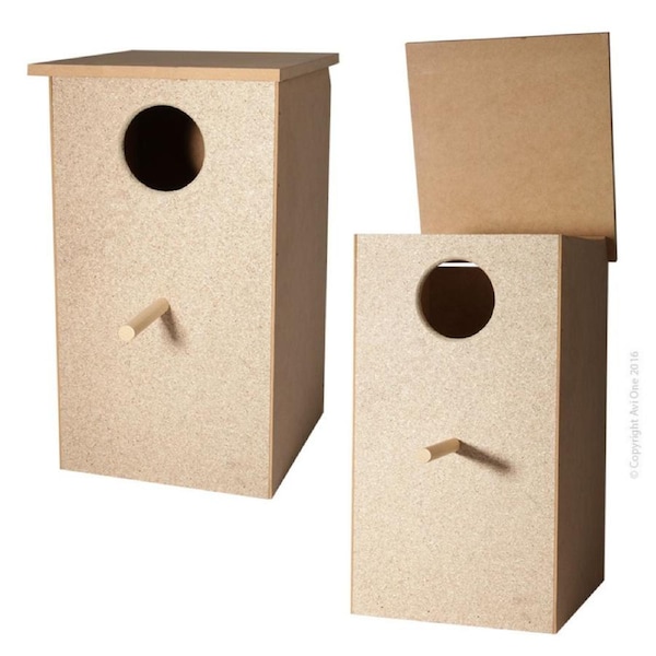 Avi One Wooden Tall Parrot Nest Box 46cm Tall