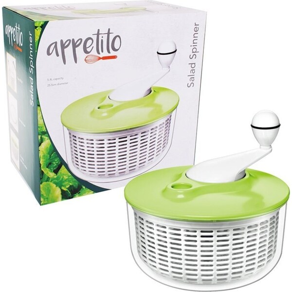 Appetito Green Salad Spinner 5.5L