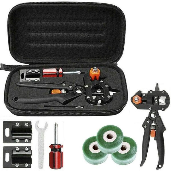 Ozoffer Garden Grafting Tool Kit Fruit Tree Pro Pruning Shears Scissor Cutting Secateurs