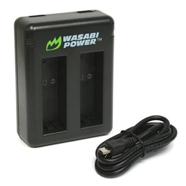 Wasabi Power DUAL Slot USB Battery Charger for GoPro HERO8/HERO7/HERO6/HERO5 Black