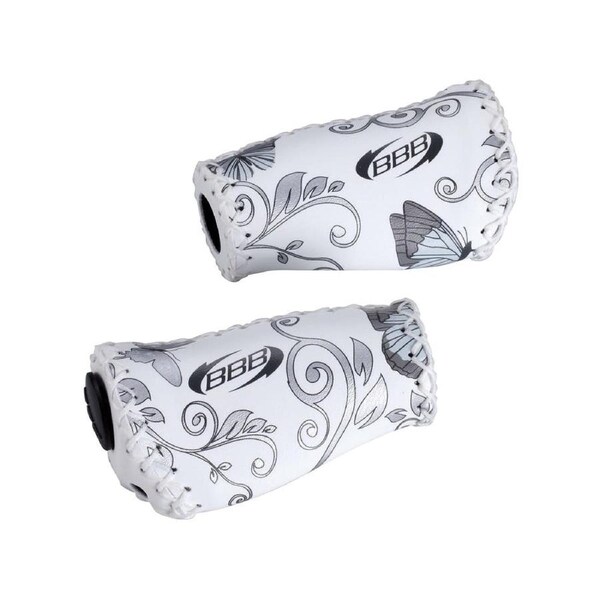 BBB Cycling ERGOFIX BUTTERFLY HANDLEBAR GRIPS 92MM - Silver Size 92mm