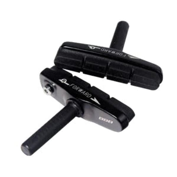 BBB Cycling CROSS STOP BRAKE SHOES - BLACK (2 Pairs) - Size Rubber