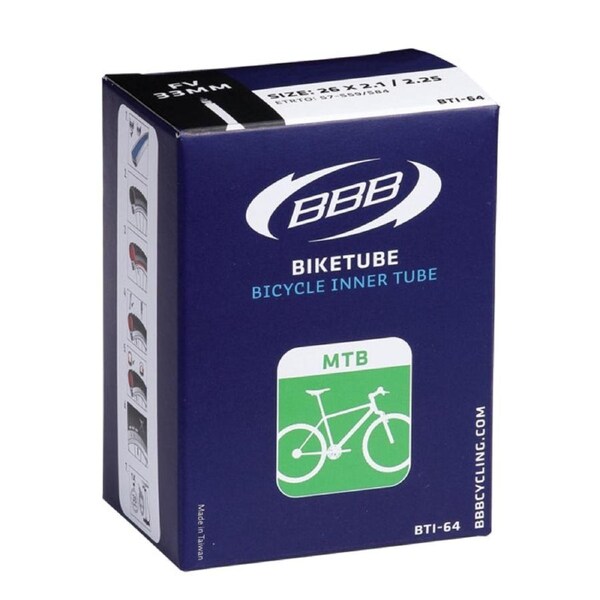 BBB Cycling TUBE SUPERLITE 26 X 1.5/1.75 FRENCH 48MM - Size 26" x 1.5/1.75