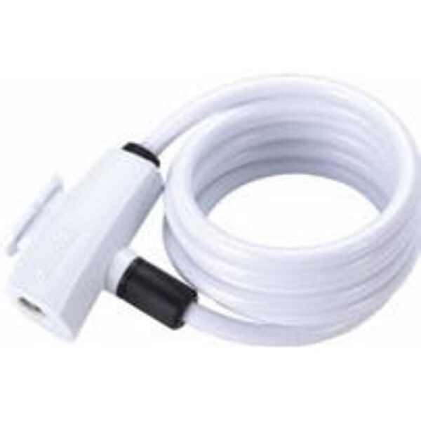 BBB Cycling BicycleLock Quicksafe 8MM X 1500MM Coilcable White - White