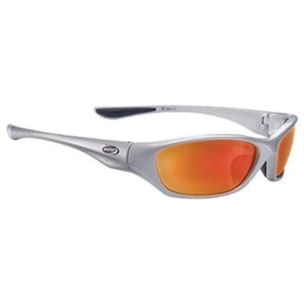 BBB Cycling Cruiser Sportglasses Glossy Silver Red Lens - Silver