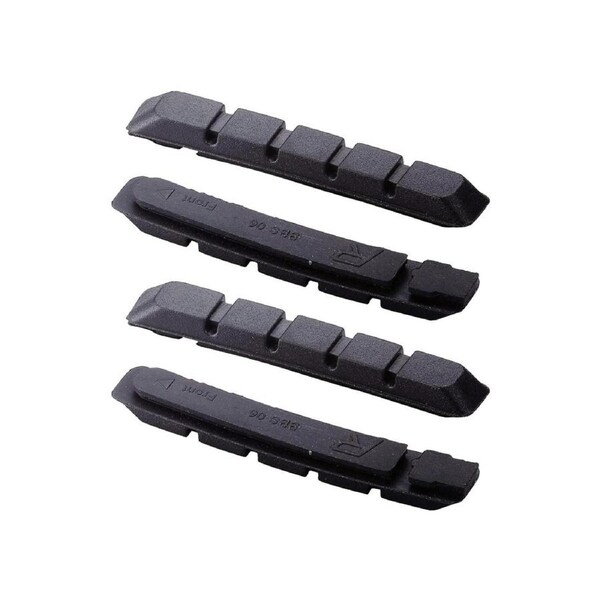 BBB Cycling VEESTOP BRAKE INSERTS BLACK (1 PAIR) - Size Rubber