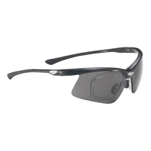 BBB Cycling OptiView Sportglasses Glossy Black Polarized - Black
